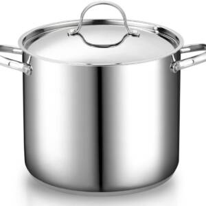 Stock pot on white background.