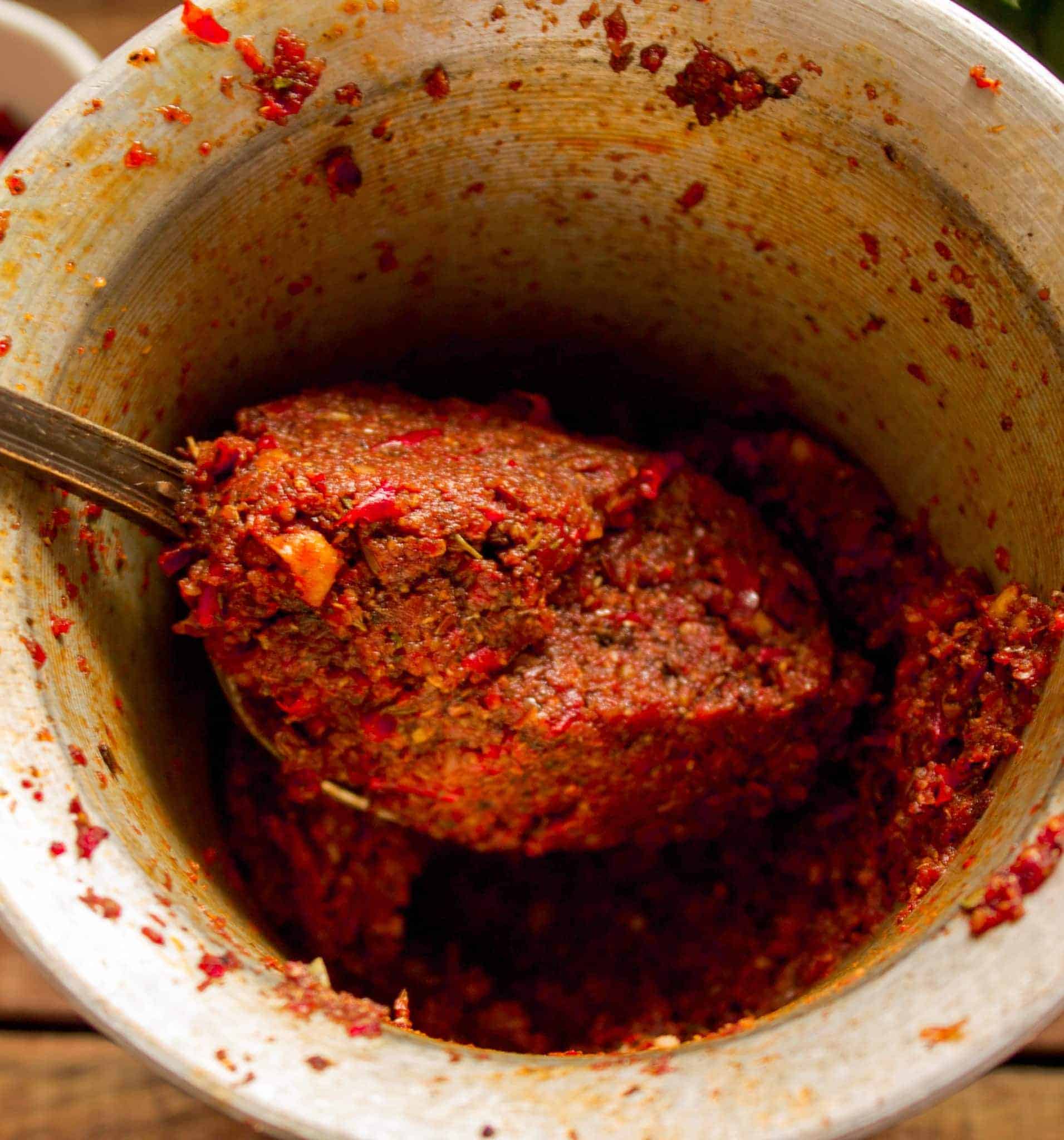 homemade adjika paste