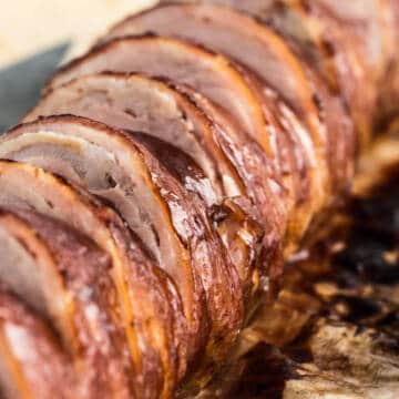 bacon wrapped pork tenderloin