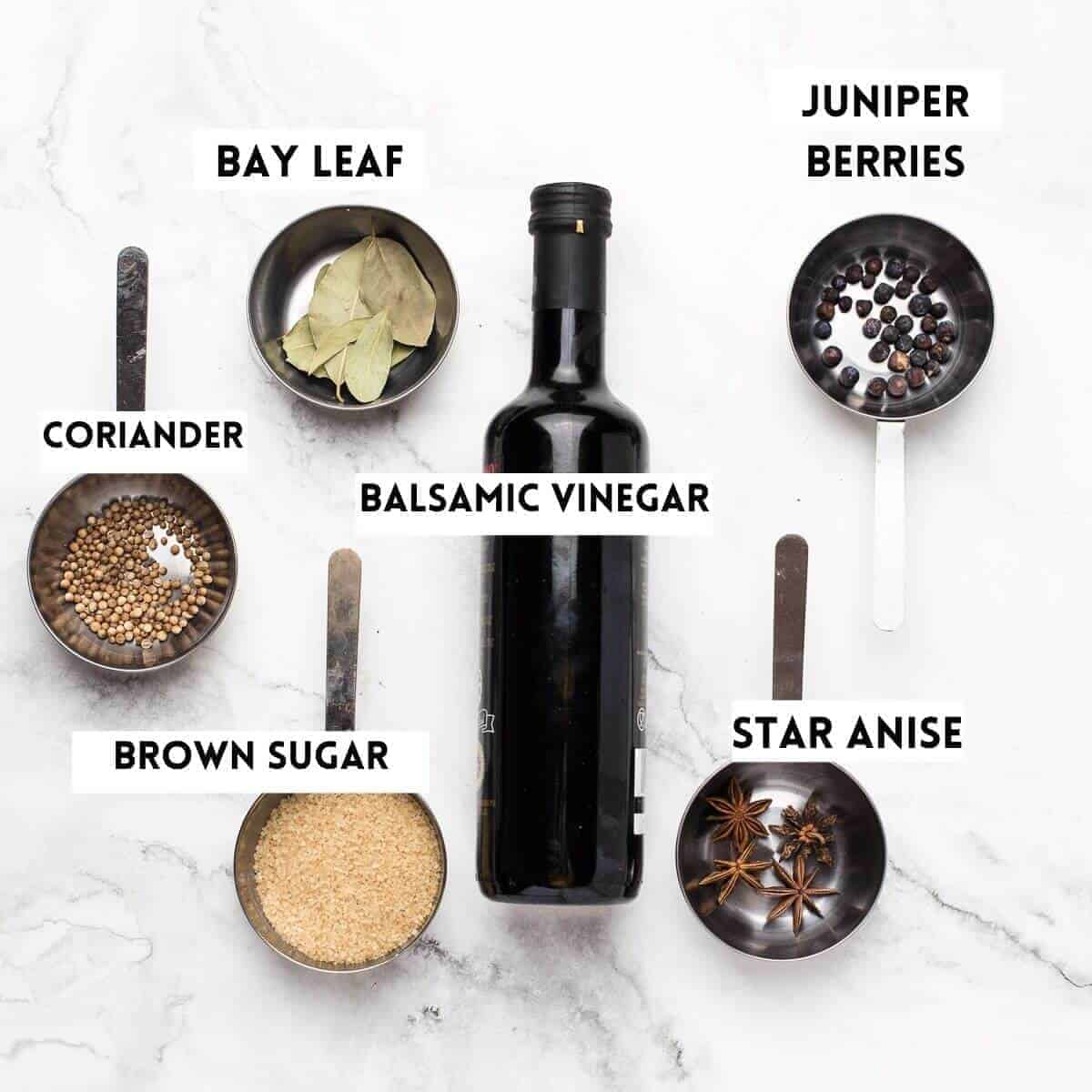 ingredients for making balsamic reduction