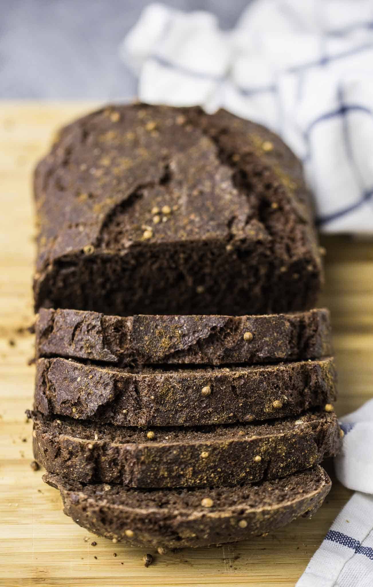 Russian Borodinsky Dark Rye Bread-image
