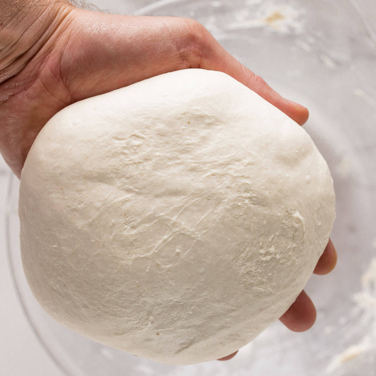 Sourdough baguette dough.