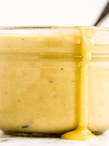 Homemade caesar salad dressing