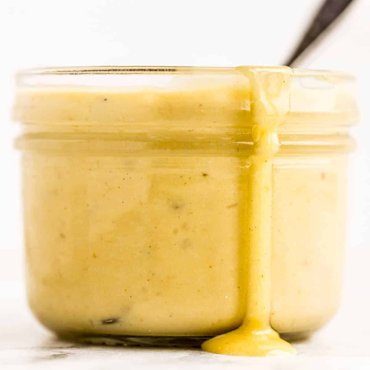 Homemade caesar salad dressing