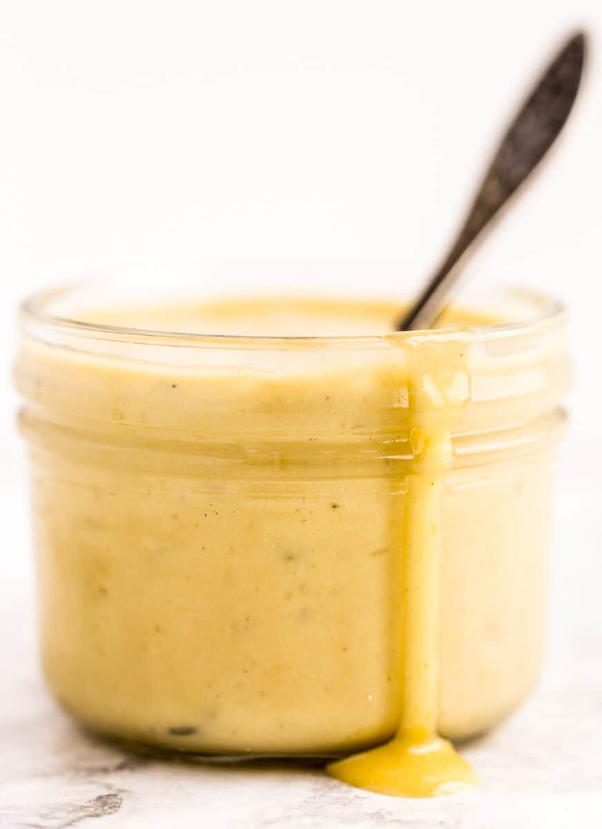 Homemade caesar salad dressing