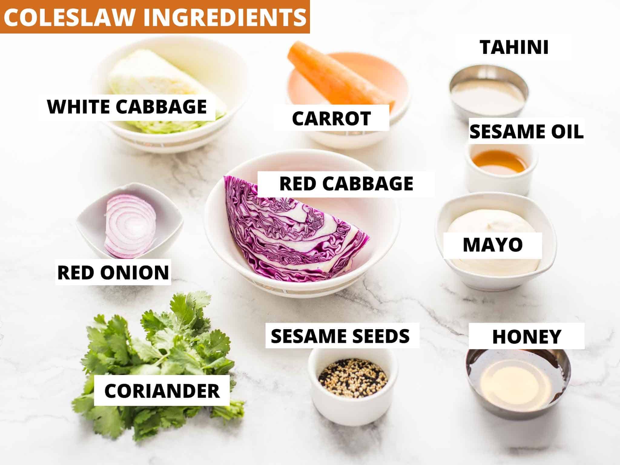 ingredients for coleslaw