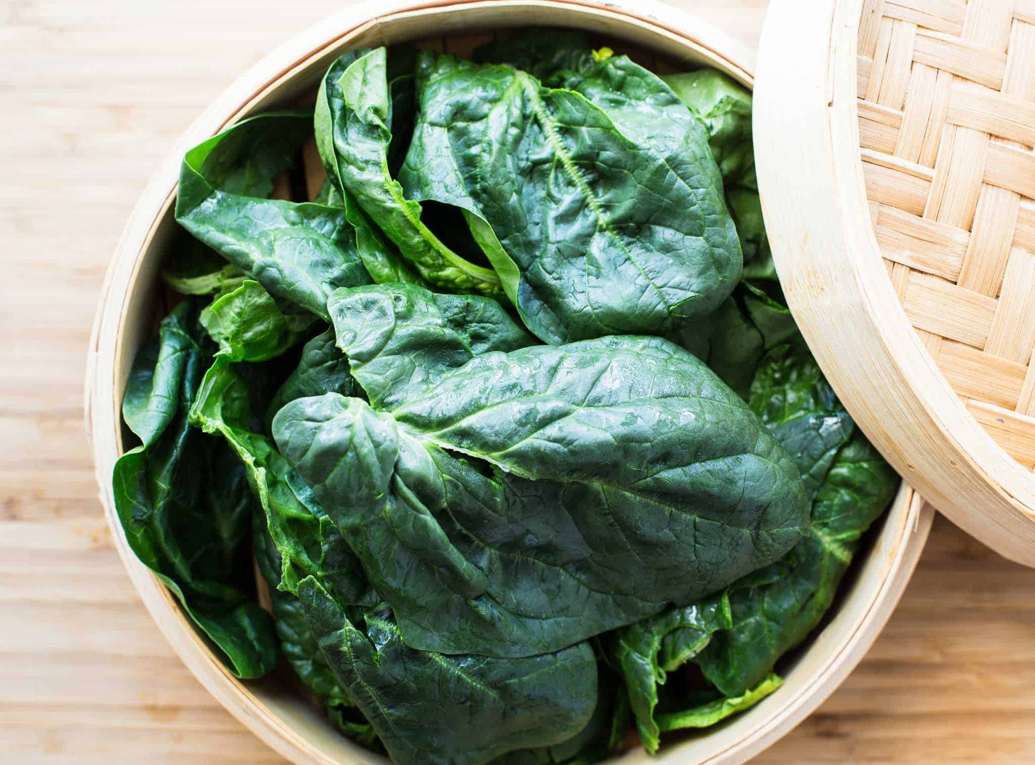 how to steam spinach
