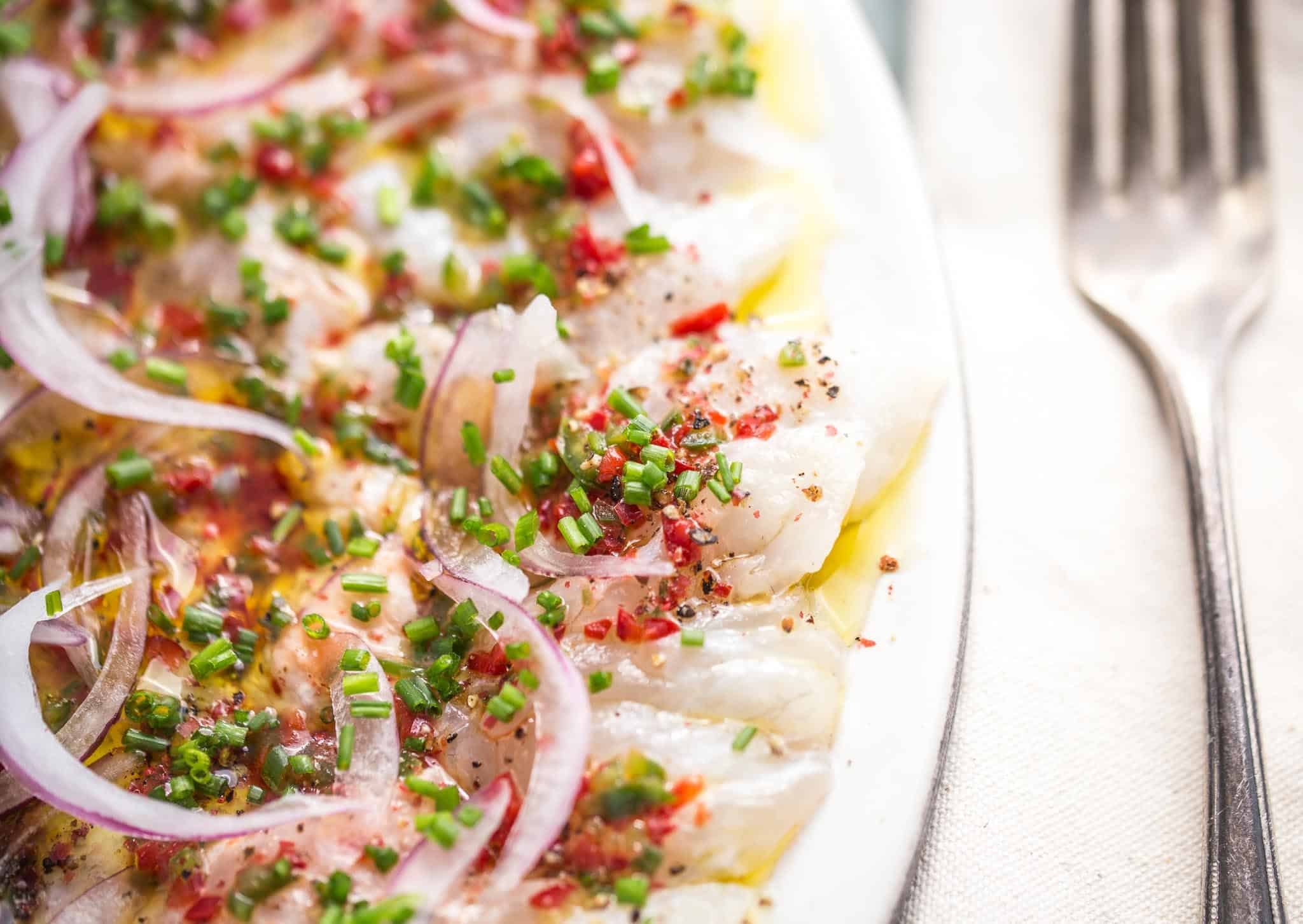 Ultra Fresh And Easy Sea Bass Crudo Better Than Ceviche Or Sashimi
