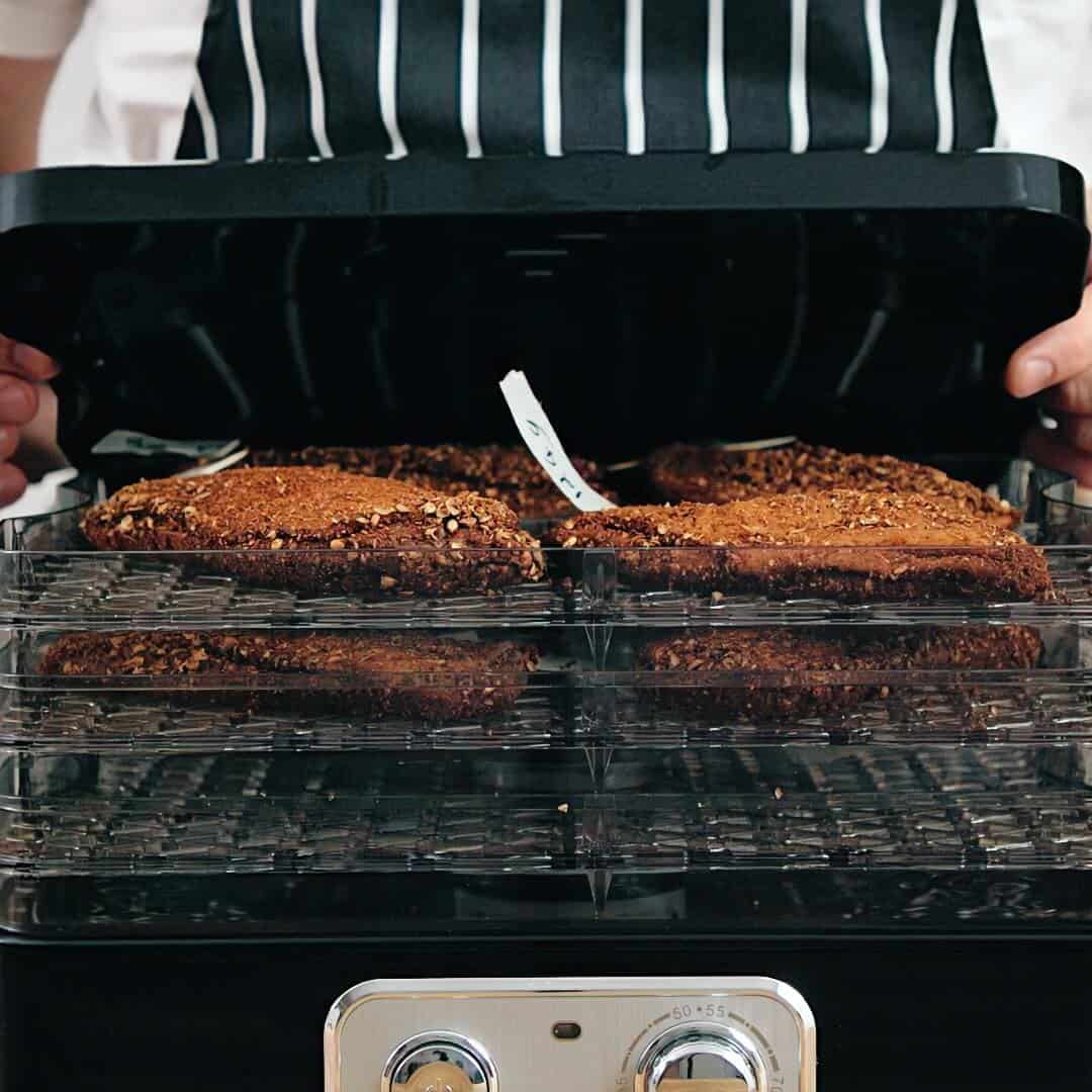 Curing duck in a dehydrator.