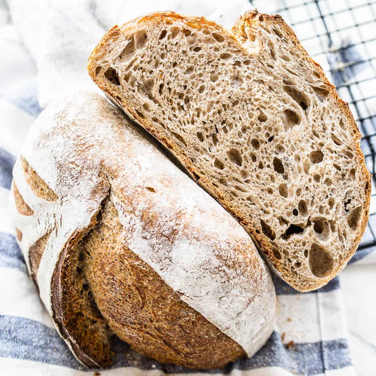 Potato Black Pepper Sourdough Bread