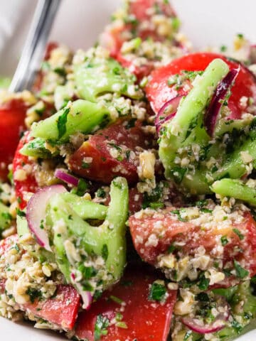 cucumber and tomato salad.