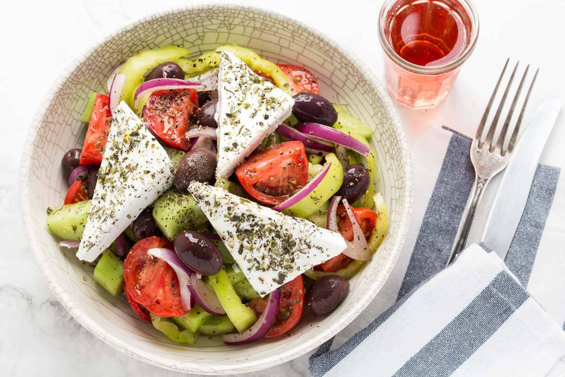 Easy Authentic Greek Salad Recipe Made In Under 10 Minutes