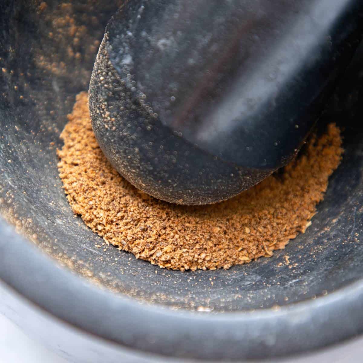 Ground spices.