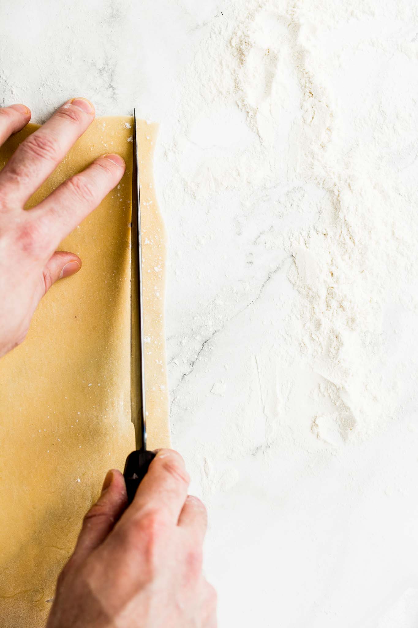 Easy 2 Ingredient Homemade Pasta Recipe | No Pasta Machine Needed - How To Make No-Knead Homemade Pasta