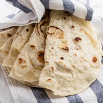 homemade flour tortillas