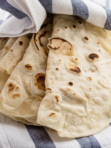 homemade flour tortillas