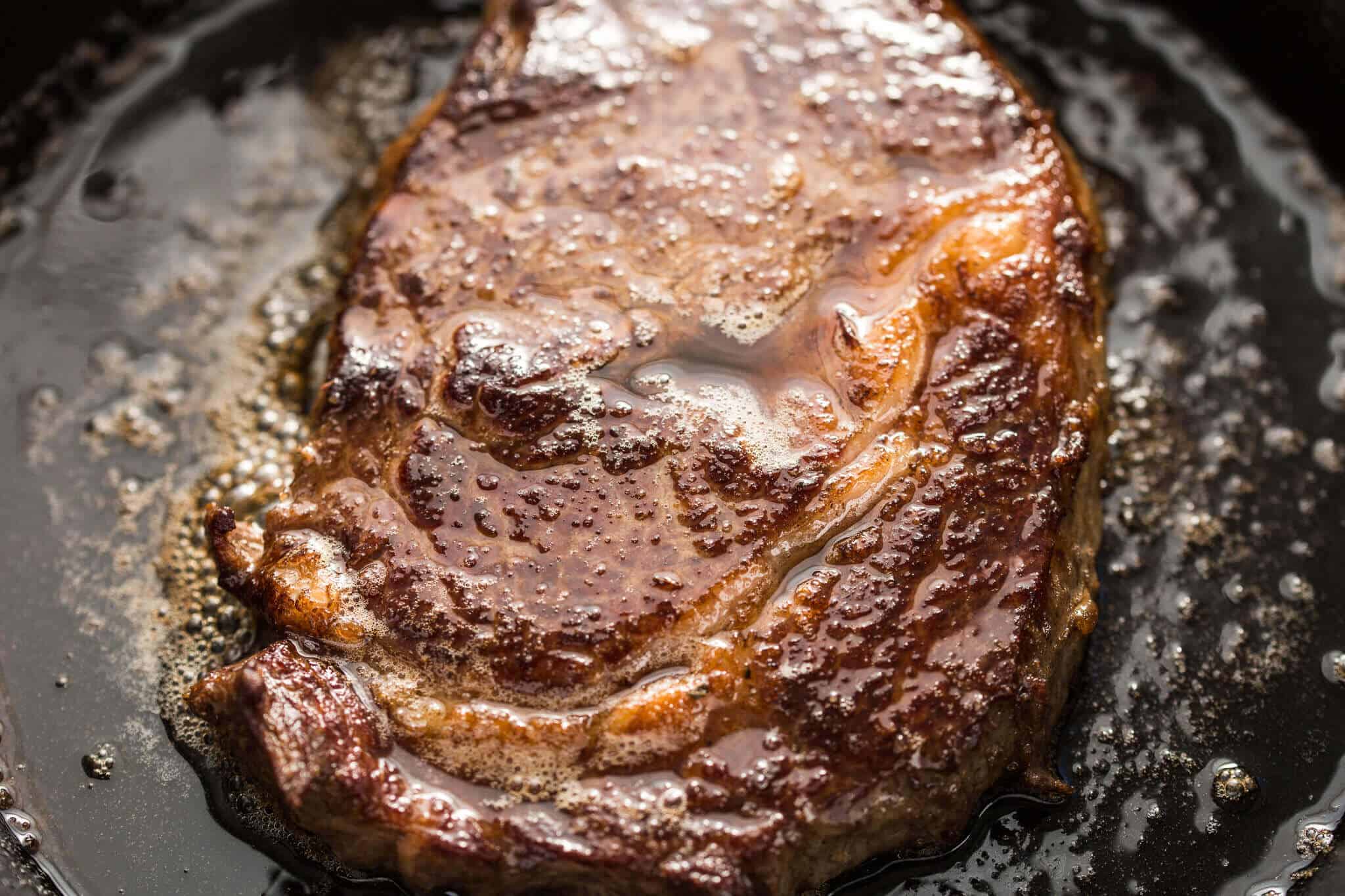 Perfect Cast Iron Ribeye - Momsdish