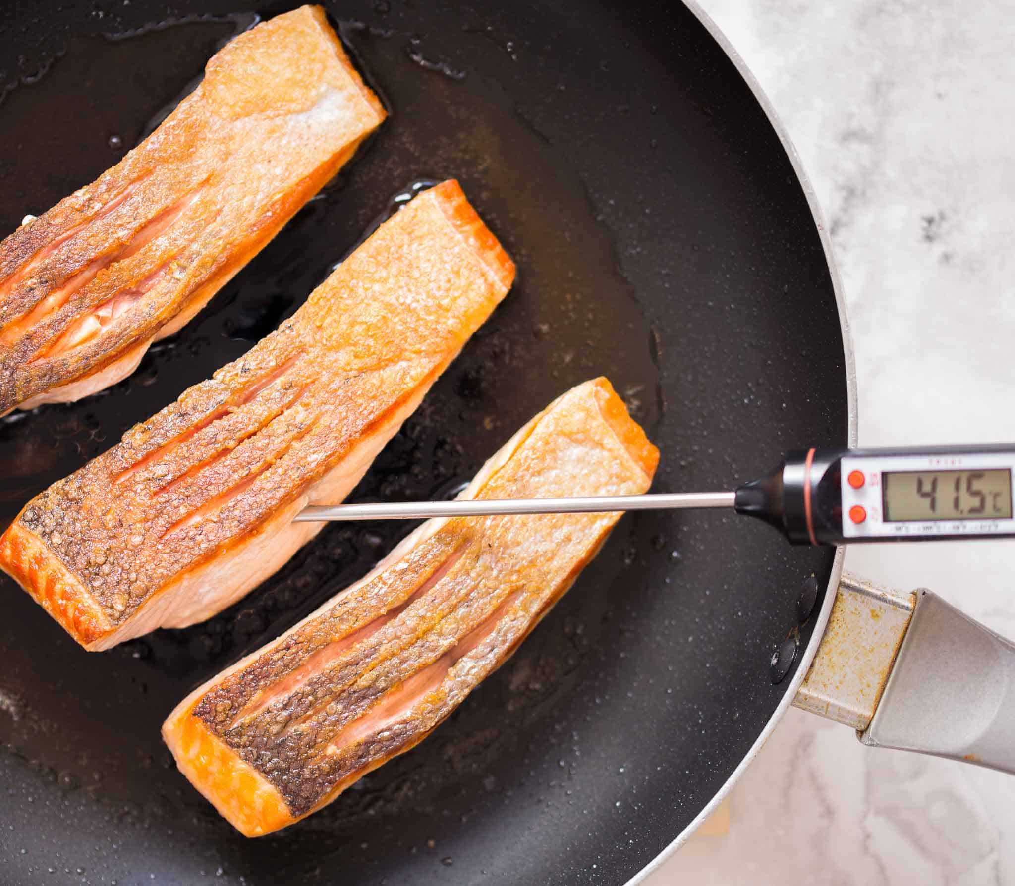 How To Cook Salmon Fillet | Perfect Crispy Skin - PantsDownApronsOn