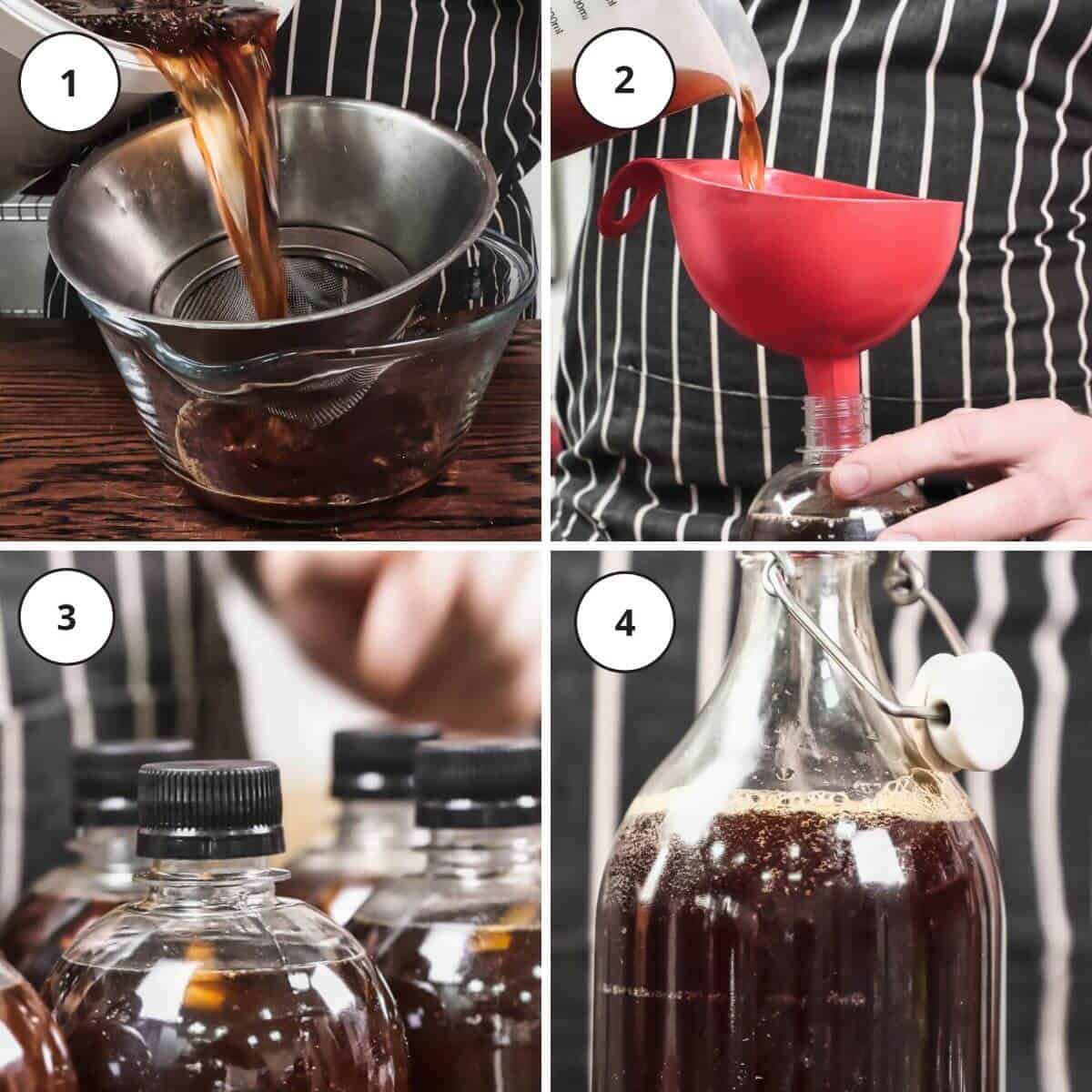 Picture steps how to make Russian bread kvass.