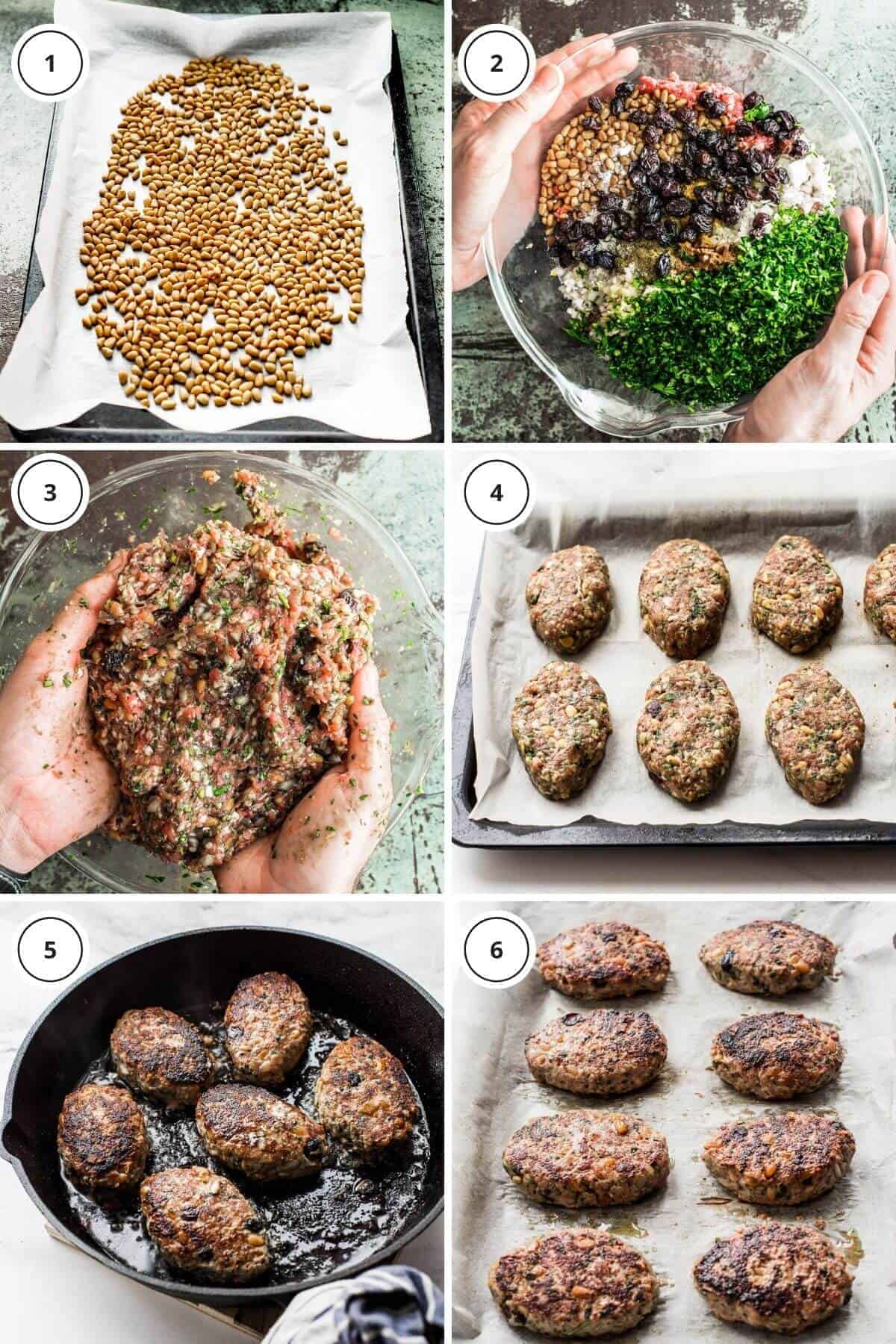 steps to making lamb koftas with yoghurt dressing