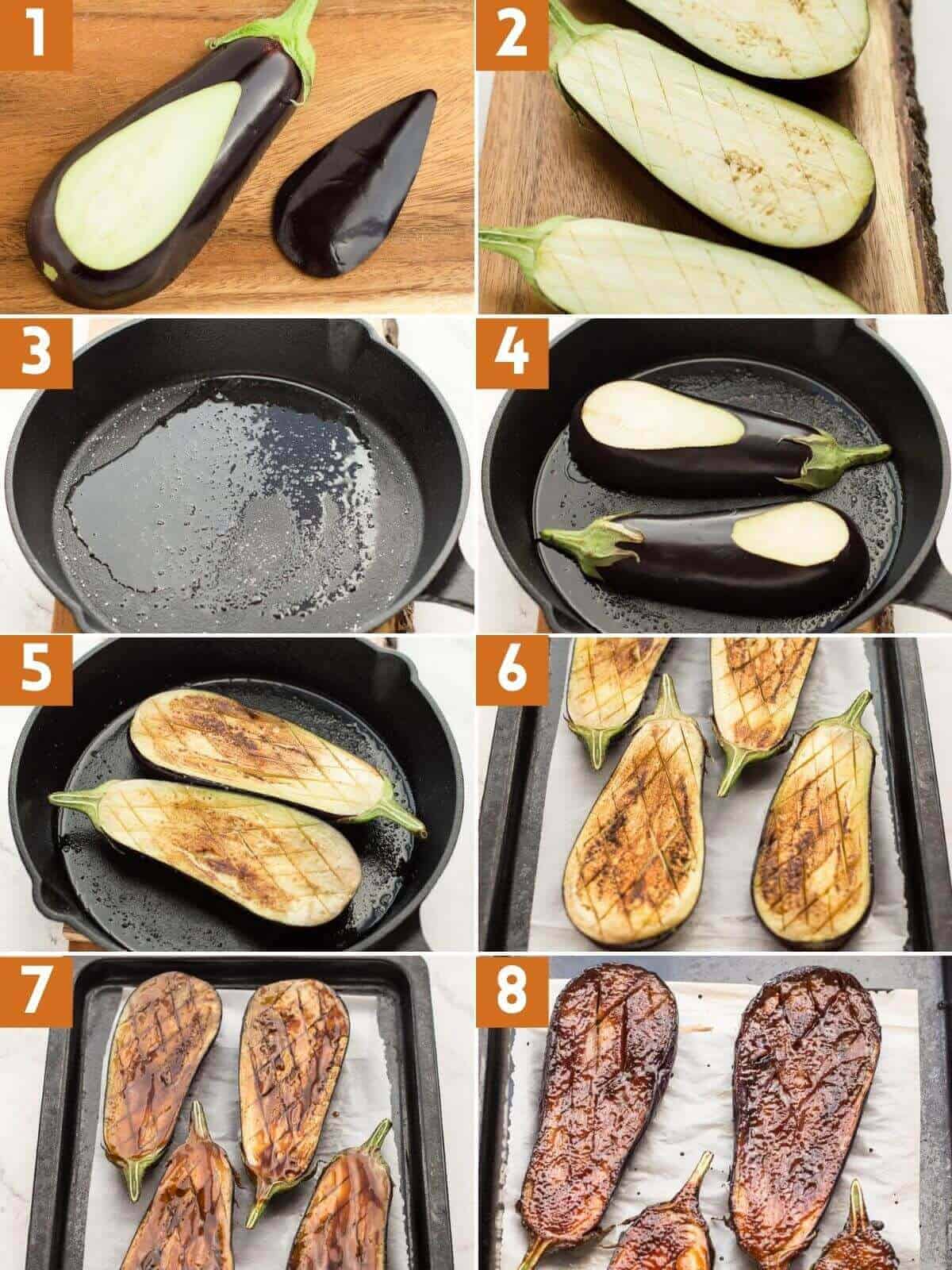 cooking eggplant picture step instructions.