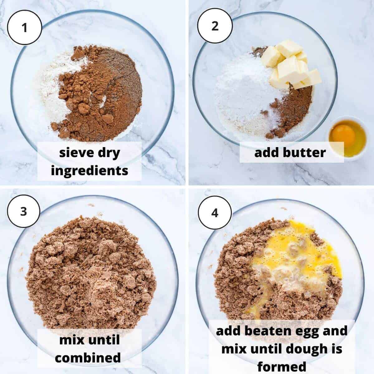 steps to make tart pastry.