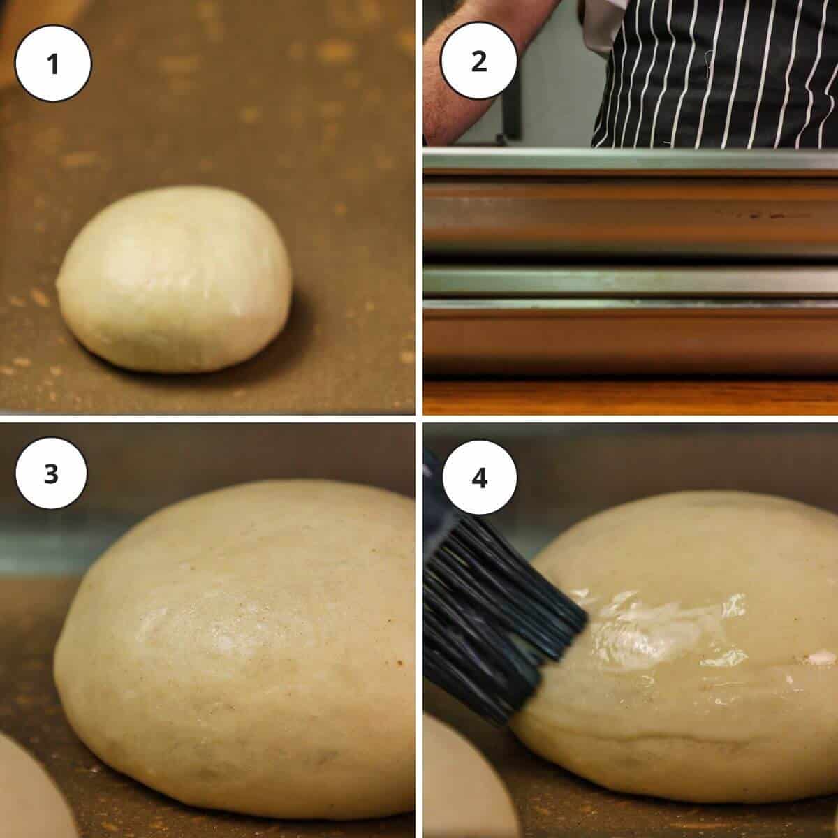 Steps for proving buns.