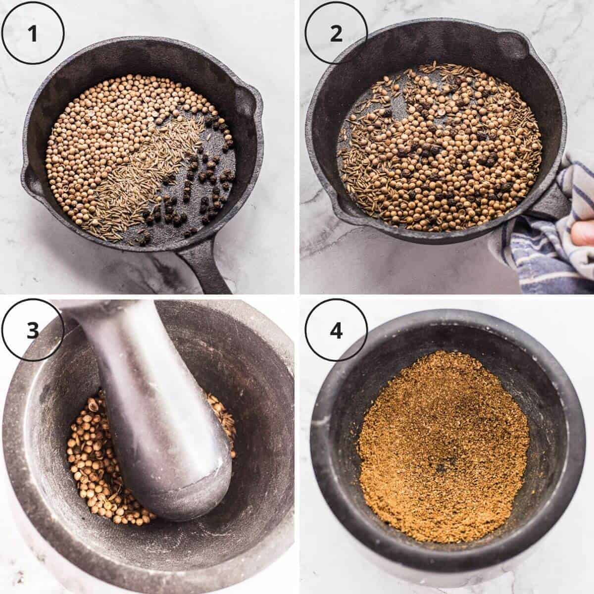 Roasting and grinding your own spices