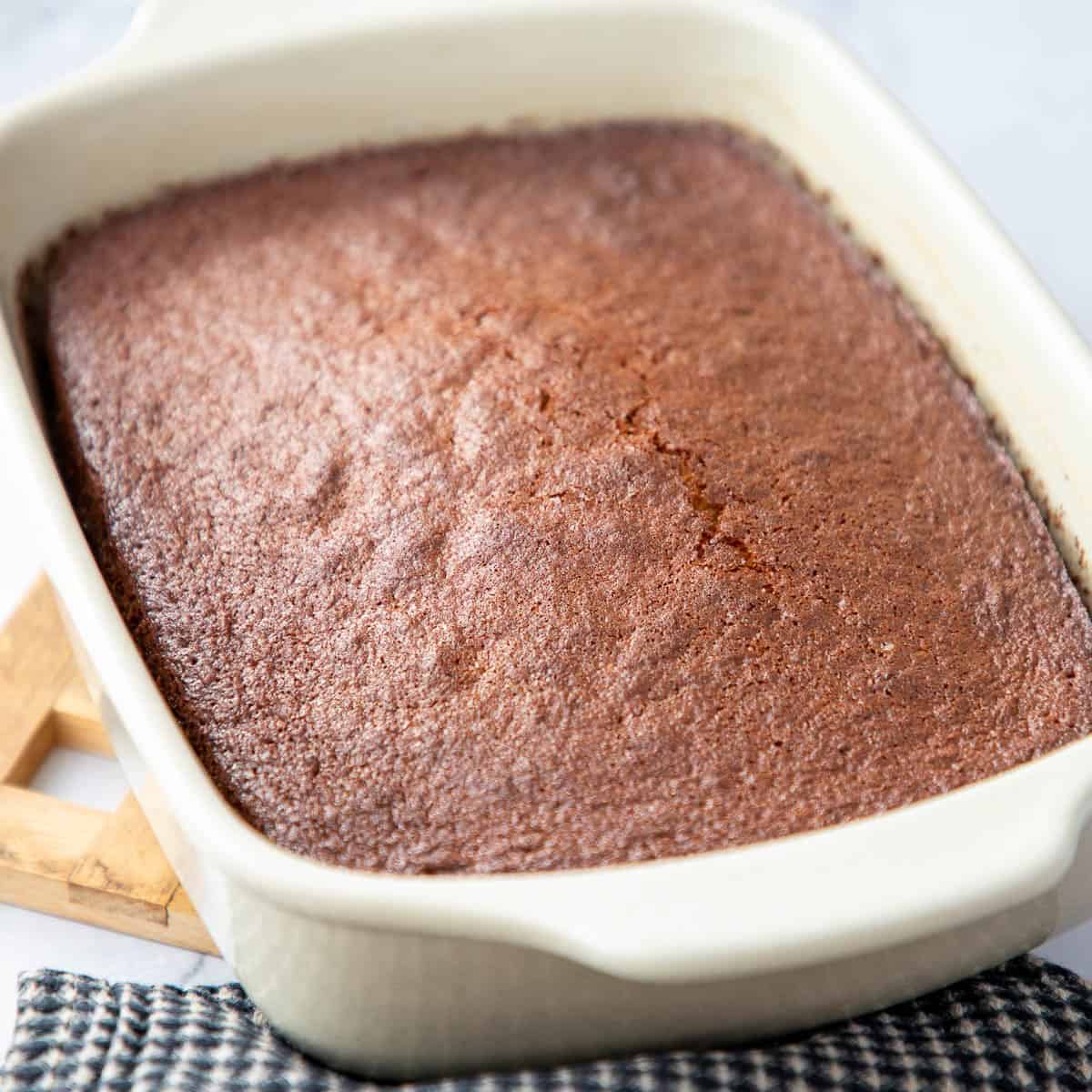 Cooked malva cake.