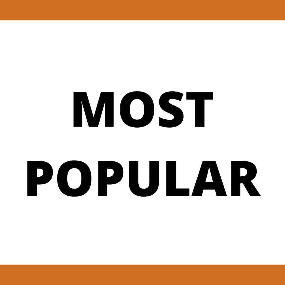 Most popular recipes