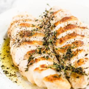 oven roasted chicken breast with thyme butter