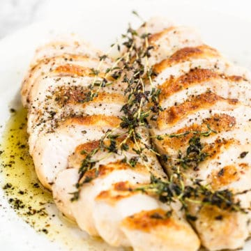 oven roasted chicken breast with thyme butter