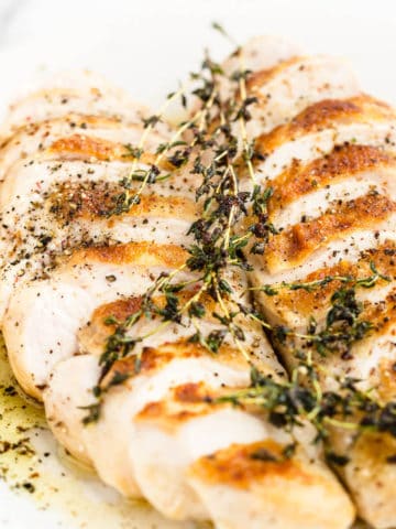 oven roasted chicken breast with thyme butter