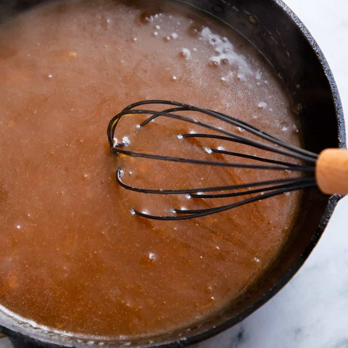 Onion gravy.