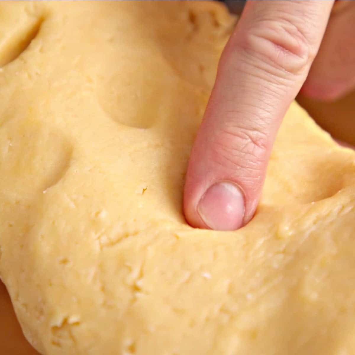 Pastry texture after mixing.