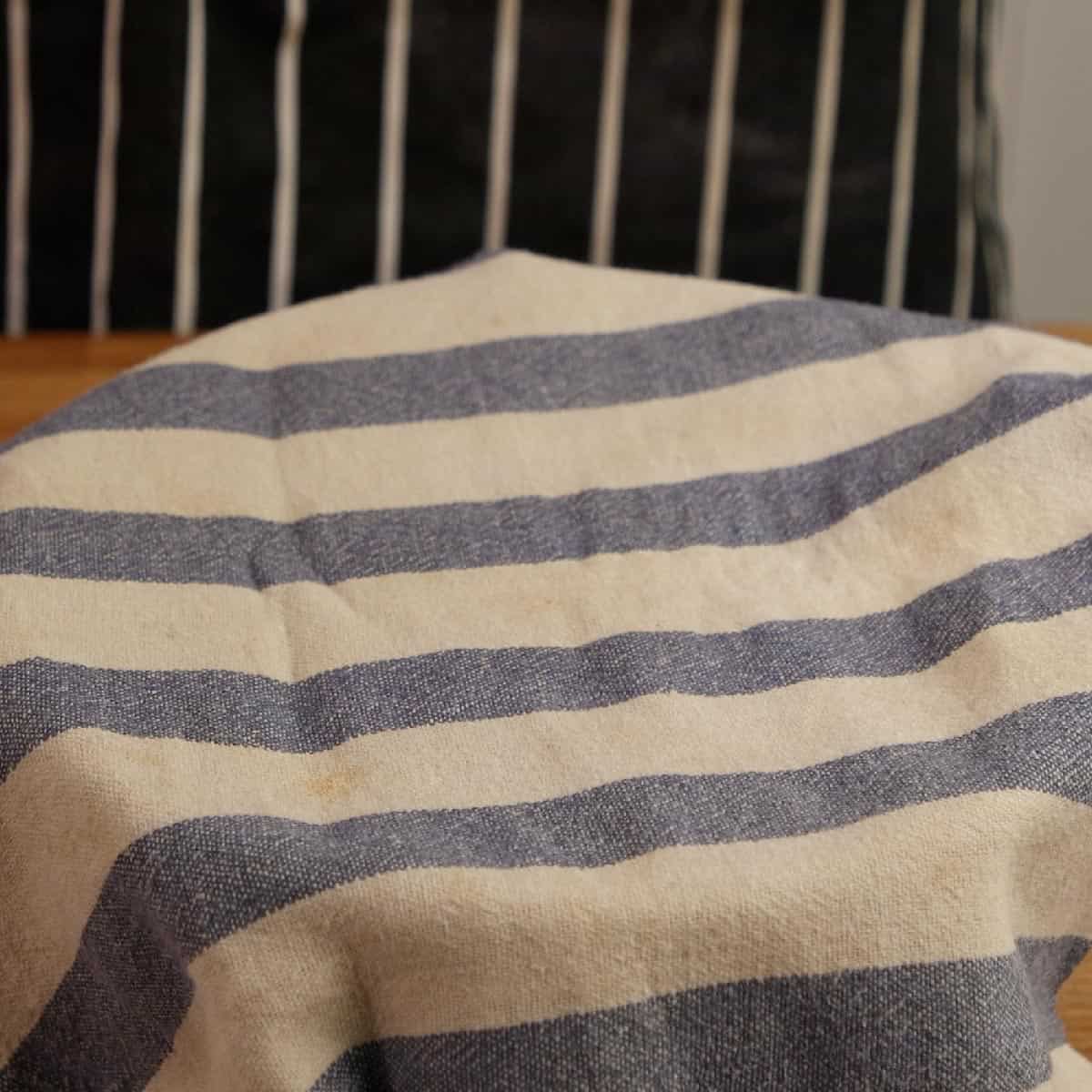 Dough covered in a tea towel.