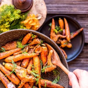 roasted-carrots-and-chanterelles