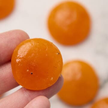 Salt cured egg yolk on hand.