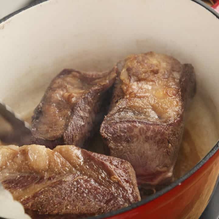 Braised Beef Short Ribs With Sticky BBQ Glaze (Video)