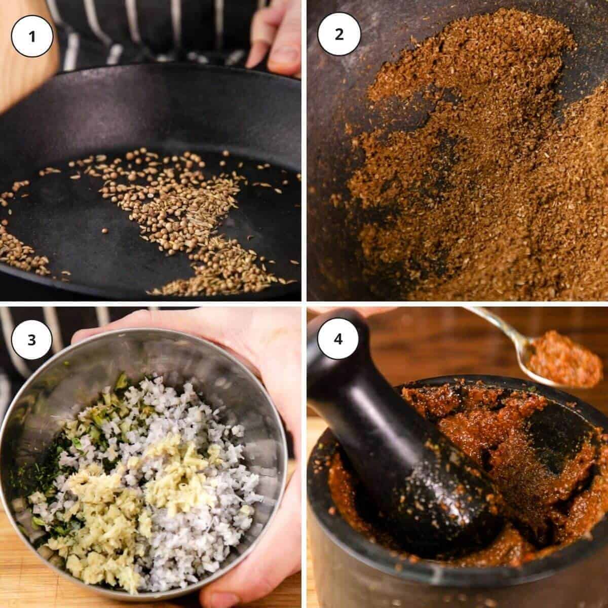 picture-steps-for-making-Thai-red-curry-paste.