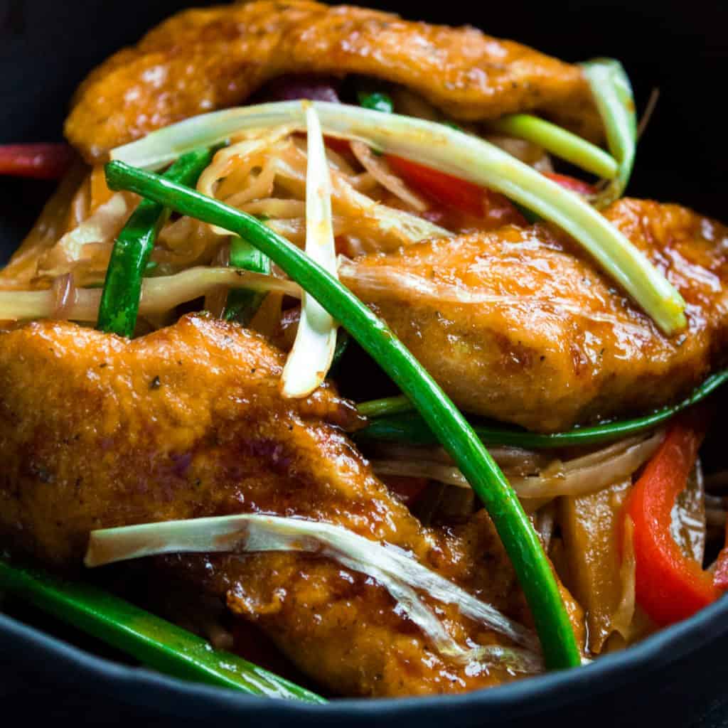 Turmeric chicken buckwheat noodles PantsDownApronsOn